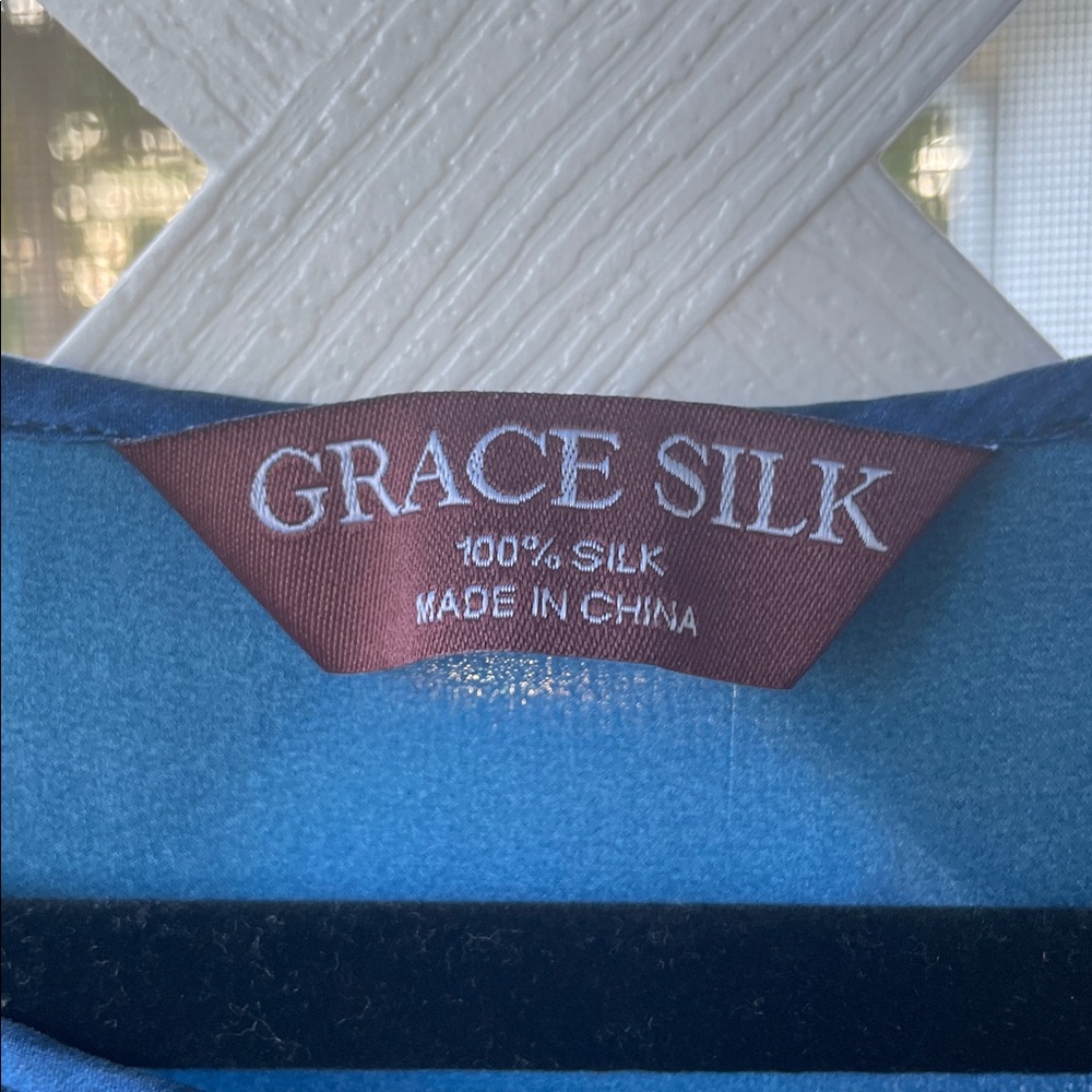 Grace Silk 100% Silk Caftan / Nightgown / Coverup - Picture 10 of 12